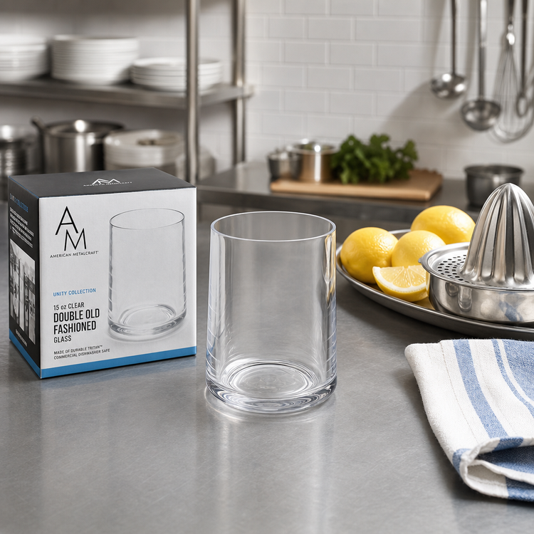 Product image #2 for American Metalcraft Unity Collection 15 oz Clear Tritan Double Old Fashioned Glass