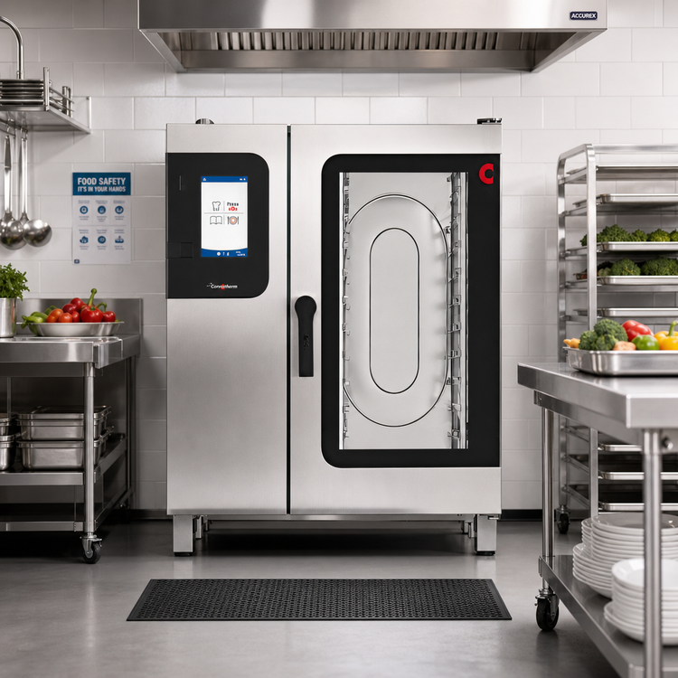 Product image #2 for Convotherm K12 Maxx Pro School Package Electric Boilerless Combi Oven/Steamer with Disappearing Door, 10-Pan Capacity