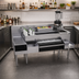 Thumbnail image #2 for Glastender 66-Inch All-In-One Underbar Ice Bin and Cocktail Station with Blender Shelf, Sink, and Speed Rails