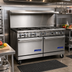 Thumbnail image #2 for Imperial Pro Series 60-Inch Gas Restaurant Range with 10 Open Burners, Convection Oven and Standard Oven
