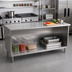Thumbnail image #2 for Eagle Spec-Master Open Front Cabinet Base Work Table, 96 x 24 Inches, 14/304 Stainless Steel Top