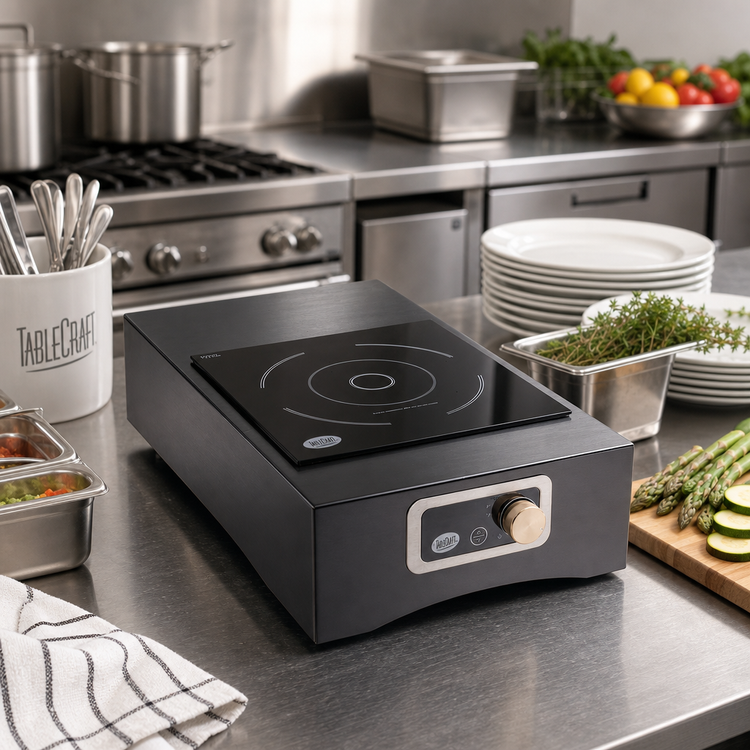 Product image #3 for TableCraft Modular Single-Burner Induction Station, Brushed Finish