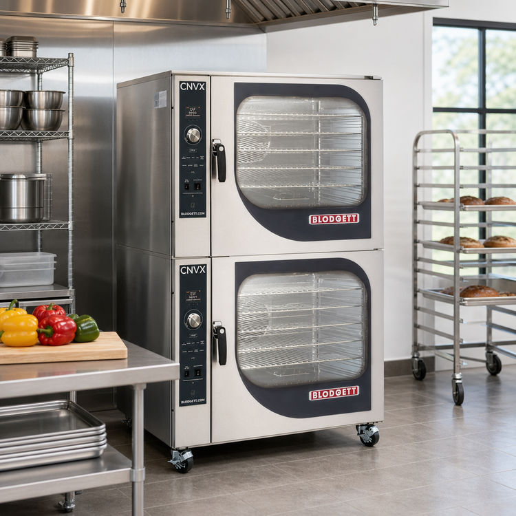 Product image #2 for Blodgett Combi CNVX-14E DBL Double-Stack Electric Convection Oven, Full-Size, 2-Deck