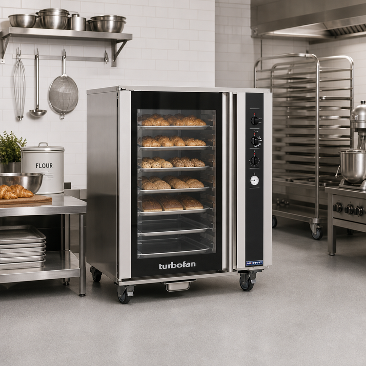 Product image #2 for Turbofan Proofer/Holding Heated Cabinet, 12 Full-Size Sheet Pan Capacity, Glass Door