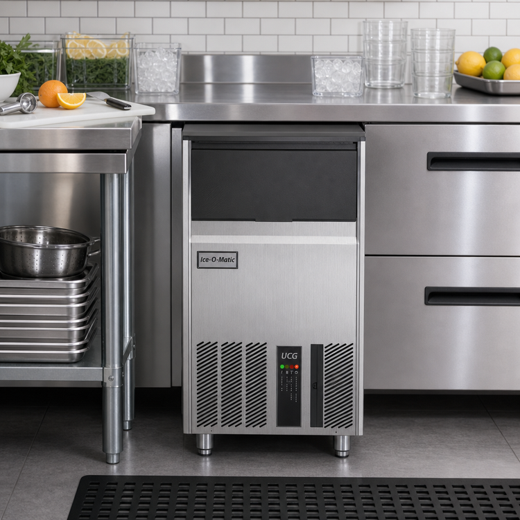 Product image #2 for Ice-O-Matic UCG130A Undercounter Air-Cooled Gourmet Cube Ice Maker with 48.5 lb Built-In Bin