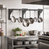Thumbnail image #2 for Eagle Group 48-Inch Wall-Mounted Aluminum Double-Bar Pot Rack with 8 Double-Pronged Hooks