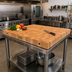 Thumbnail image #2 for John Boos Boos Block 36-Inch x 38-Inch x 3-Inch End Grain Maple Butcher Block Island Countertop, Cream Finish