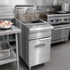 Thumbnail image #2 for Imperial (Middleby) IRF-75 Range Match Gas Floor Fryer, 75 lb Capacity, 175,000 BTU, Millivolt Controls