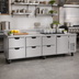 Thumbnail image #2 for Beverage-Air 119-Inch Four-Section Worktop Refrigerator with 6 Drawers and 1 Door