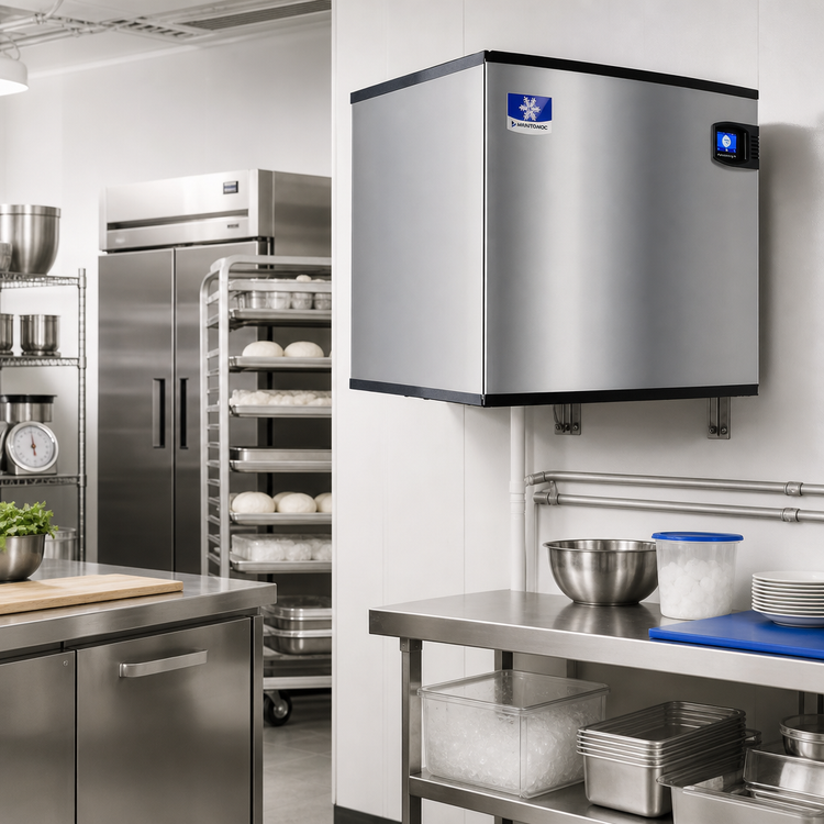 Product image #2 for Manitowoc QuietQube IDF2100C Remote Air-Cooled Dice Cube Ice Machine Head, 1,800 lb/Day