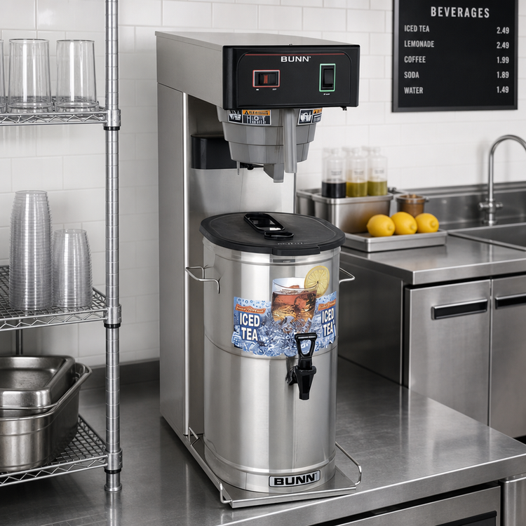 Product image #2 for BUNN TB3 Automatic Single Iced Tea Brewer, 3-Gallon, 16.3 GPH, 120V