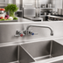 Thumbnail image #2 for BK Resources Evolution Backsplash-Mounted Commercial Faucet with 4-Inch Centers and 16-Inch Swing Spout