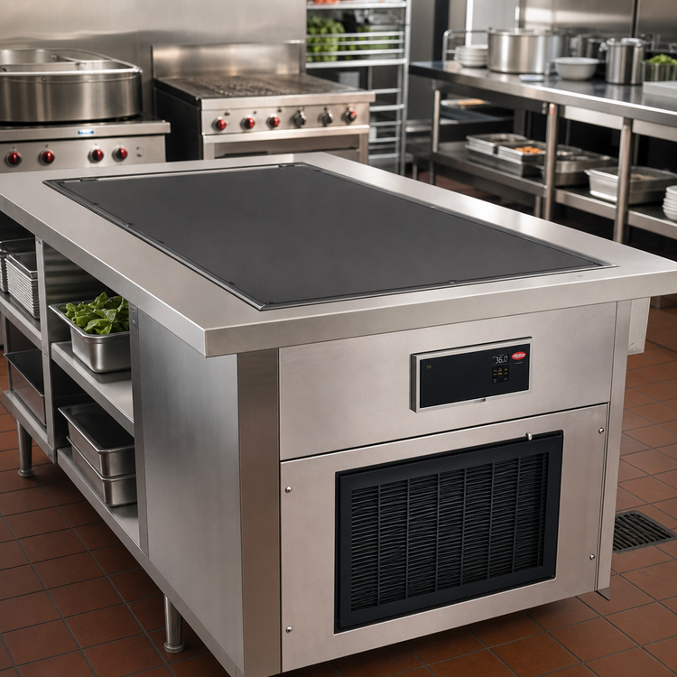 Product image #2 for Hatco HCSBFR-48-S 48-Inch Built-In Flush Top Hot/Cold Shelf with Remote Refrigeration