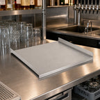 Thumbnail image #2 for John Boos UBGRS-2021 Underbar Glass Rack Shelf, 21W x 19-3/4D x 1H, 18/300 Stainless Steel, No Backsplash