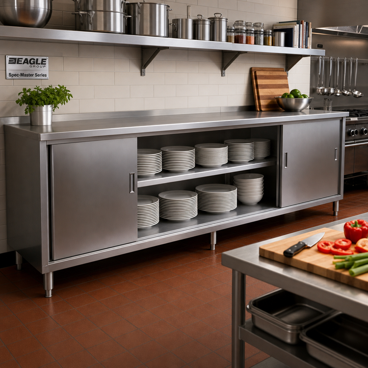 Product image #2 for Eagle Spec-Master Series 120-Inch Wide x 15-Inch Deep Sliding Door Plate Cabinet
