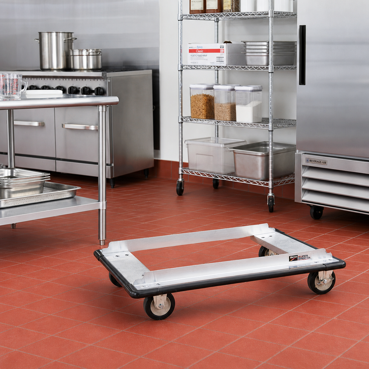 Product image #2 for Metro Super Erecta Aluminum Stock Truck Dolly, 36-Inch W x 24-Inch D, Wraparound Bumper
