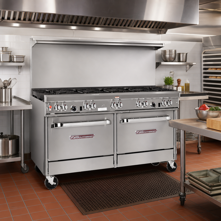 Product image #2 for Southbend Ultimate 60-Inch Commercial Gas Range with 9 Open Burners and 2 Standard Ovens