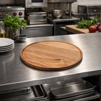 Thumbnail image #3 for American Metalcraft Loft Collection ATP14 14-Inch Round Acacia Wood Serving Board, No Handle Case of 12