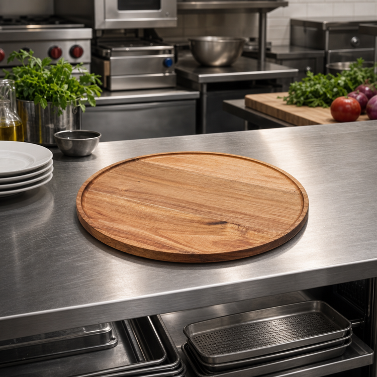 Product image #3 for American Metalcraft Loft Collection 14-Inch Round Acacia Wood Serving Board