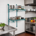 Thumbnail image #2 for Quantum Wall-Mounted Cantilever Single Shelf Starter Unit with 54-Inch Posts