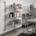 Thumbnail image #2 for Quantum Wall-Mounted Cantilever Single Shelf Starter Unit with 54-Inch Posts