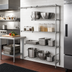 Thumbnail image #2 for Metro Super Erecta Brite Add-On Wire Shelving Unit, 42 x 18 x 63 Inches, 4 Shelves
