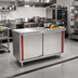 Thumbnail image #2 for Eagle Spec-Master Marine Counter Edge Enclosed Work Table with Sliding Doors, 120 x 24 Inches, Stainless Steel