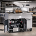 Thumbnail image #2 for Imperial IFSCB150 50 lb Gas Floor Model Side Car Fryer/Filter System with Drain Station