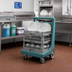 Thumbnail image #3 for Cambro Camdolly® Polyethylene Dish Rack Dolly with Handle, 350 lb Capacity, Slate Blue
