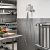 Thumbnail image #2 for T&S Brass B-0606 Wall-Mount Pot and Kettle Filler Faucet with Hook Nozzle, 68-Inch Hose, and Vacuum Breaker