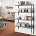 Thumbnail image #2 for Eagle Group Valu-Gard 5-Tier Add-On Wire Shelving Unit, 60 x 21 x 86 Inches, Green Epoxy