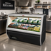 Thumbnail image #2 for Howard-McCray 35 Series Double Duty Straight Glass Deli Meat & Cheese Service Case, 143-Inch, Self-Contained, Black Exterior, White Interior, LED Lighting