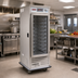 Thumbnail image #2 for Cambro Air Curtain Ultra 1-Section Self-Contained Refrigerated Cabinet with Left-Swing Sliding Door