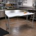 Thumbnail image #2 for John Boos 36 x 30 Inch Reversible Poly Top Trimming Table with 6 Inch Removable Backsplash