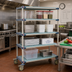 Thumbnail image #2 for MetroMax 4 Four-Tier Mobile Open Grid Polymer Shelving Unit, 48 x 24 x 68 Inches