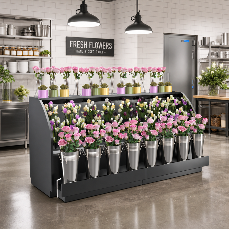 Product image #2 for Allure Self-Service Refrigerated Low-Profile Merchandiser with Remote DX Refrigeration