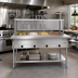 Thumbnail image #2 for KoolMore 4-Pan Electric Open Well Steam Table with Undershelf and Sneeze Guard