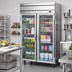 Thumbnail image #2 for Beverage-Air Cross Temp® Top-Mounted 2-Section Reach-In Convertible Refrigerator/Freezer with Hinged Glass Doors, 45.2 Cu. Ft.
