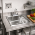 Thumbnail image #2 for John Boos Pro-Bowl Stainless Steel 1-Compartment Drop-In Sink, 31-5/8