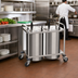 Thumbnail image #2 for Atlas Metal MOPD4H-10-1/8 4-Stack Mobile Heated Plate Dispenser for 10-1/8 Inch Plates