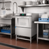 Thumbnail image #2 for Hobart LXGNR-1 Advansys Energy Recovery High-Temp Undercounter Glasswasher/Dishwasher with 14-Inch Leg Stand