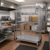 Thumbnail image #2 for Quantum Wire Enclosed Mobile Dolly Truck, 48 x 24 x 69 Inches, 1200 lb. Capacity, Chrome-Plated Finish