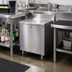 Thumbnail image #2 for CHOICE Stainless Steel Underbar Drainboard Cabinet with Hinged Door, 18-Inch W x 24-Inch D