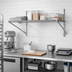 Thumbnail image #2 for WalStor Modular Wall-Mounted Wire Shelf Kit, Single Shelf, 36 x 18 Inches, Zinc Finish