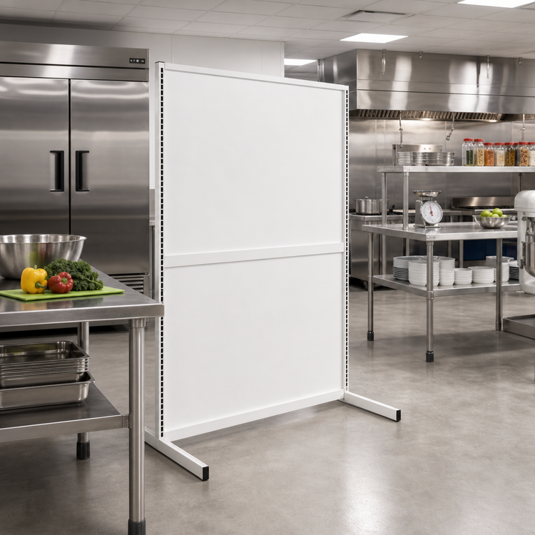 Product image #2 for Quantum Single-Sided Partition Wall Starter Unit, 48W x 26D x 70H, White Finish