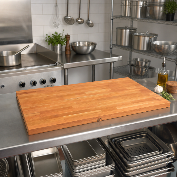 Product image #2 for John Boos Boos Block American Cherry Edge Grain Kitchen Countertop, 48 x 32 x 1-1/2 Inch, Oil Finish