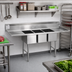 Thumbnail image #2 for Eagle Group Spec-Master Three-Compartment Supermarket Meat Platter Sink, 51 x 39 Inches, 14/304 Stainless Steel, No Drainboards