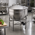 Thumbnail image #2 for Legion LS-125 125-Gallon Stationary Direct Steam Kettle with Full Jacket and 304 Stainless Steel Liner