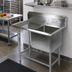 Thumbnail image #2 for John Boos Pro-Bowl 1-Compartment Stainless Steel Sink with Left Drainboard, 44-3/16 x 25-1/2 Inches