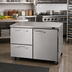 Thumbnail image #3 for Turbo Air PRO Series 48-Inch 2-Section Undercounter Freezer with 1 Door and 2 Drawers